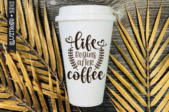 Coffee Quote SVG Cut File for Real-World Embroidery Projects