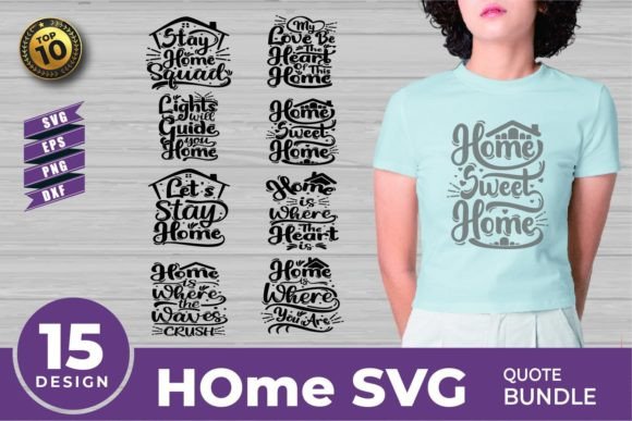 Home Quote SVG Bundle for Real Embroidery Projects