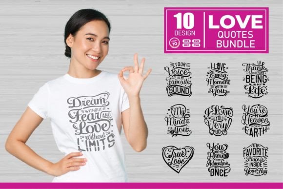 Love Quote SVG Bundle: A Thoughtful Embroidery Design for Sentimental Projects
