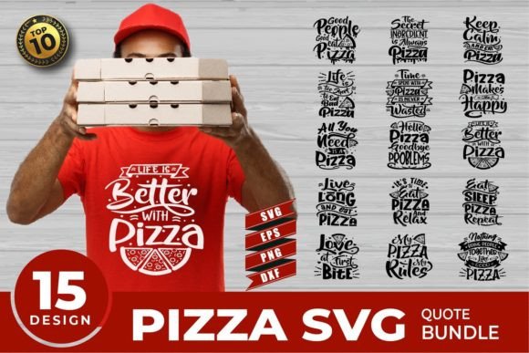 Pizza Quote SVG Bundle: A Flavorful Embroidery Design for Creative Projects