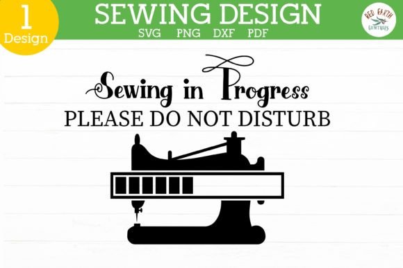Sewing in Progress Quote SVG for Real Embroidery Projects