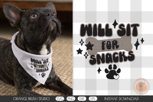 Sit for Snacks Dog Bandana Quote SVG DIY Review