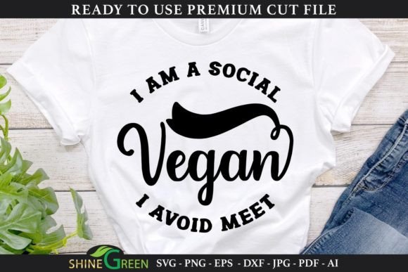 Social Vegan Funny Quote SVG Cut File Review for Real Projects